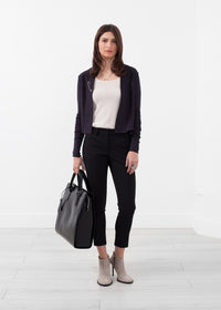 Thumbnail for Cropped Shawl Cardigan