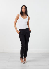 Thumbnail for Straight Seam Trouser in Black