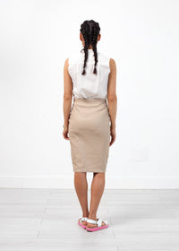 Thumbnail for Floridia Leather Skirt