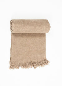 Thumbnail for Cashmere Tassel Blanket in Brown