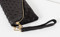 Thumbnail for Roxanne Leather Clutch in Black
