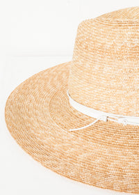 Thumbnail for Wrapped Up Hat in Straw/White