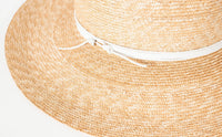 Thumbnail for Wrapped Up Hat in Straw/White