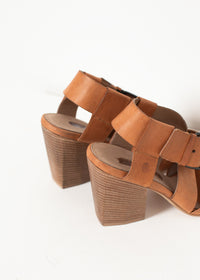 Thumbnail for Buckle Strap Heel in Brown