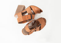 Thumbnail for Buckle Strap Heel in Brown