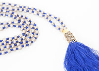 Thumbnail for Prayer Bead Necklace in Grey/Blue